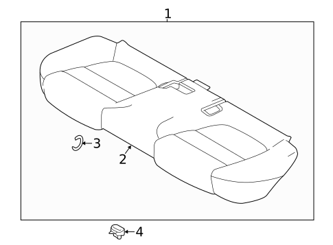 Rear Seat Components for 2014 Mazda 3 #2