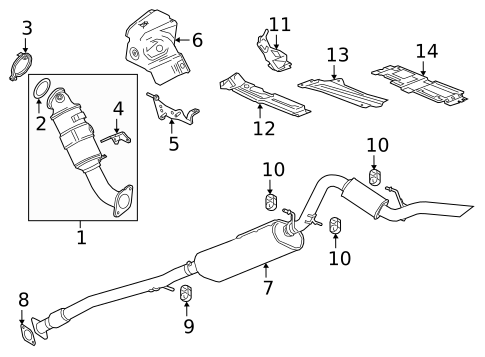 Exhaust Components for 2023 GMC Sierra 1500 #0