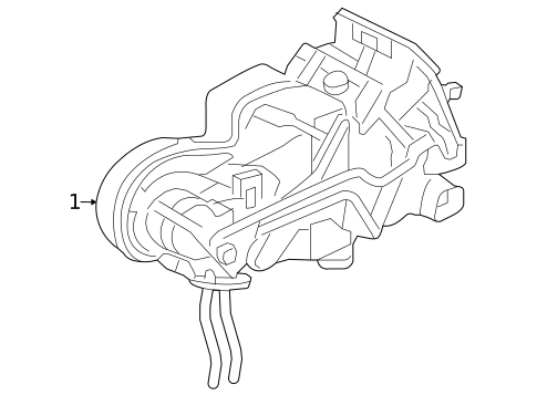 Evaporator & Heater Components for 2009 Jaguar Vanden Plas #1