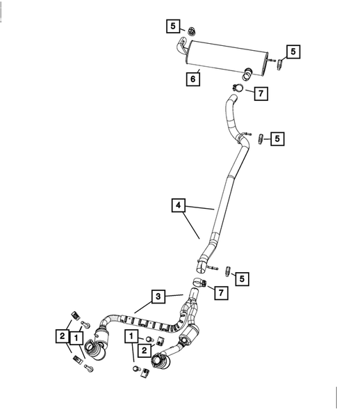 Exhaust System for 2007 Jeep Wrangler #0