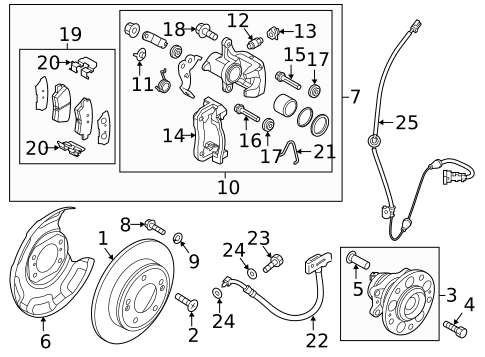 Rear Brakes for 2020 Kia Stinger #10