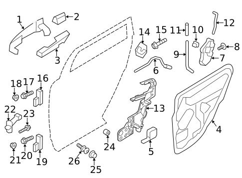 Lock & Hardware for 2012 Ford Edge #1
