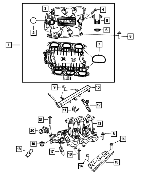 Manifolds for 2007 Chrysler Pacifica #0