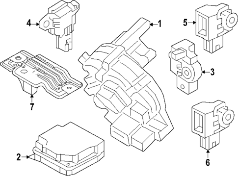 Air Bag Components for 2023 Genesis G80 #1