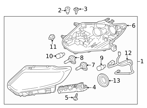 Bulbs - Chassis for 2017 Nissan Rogue #0