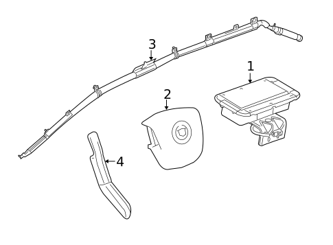 Air Bag Components for 2012 Cadillac SRX #0