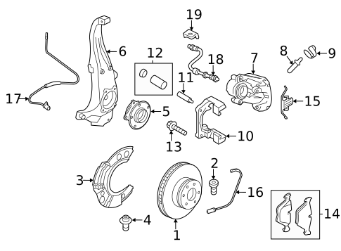 Front Brakes for 2011 BMW 535i GT #1