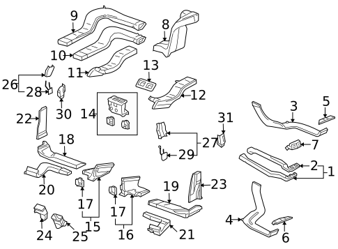 Ducts for 2009 Volkswagen Touareg #0