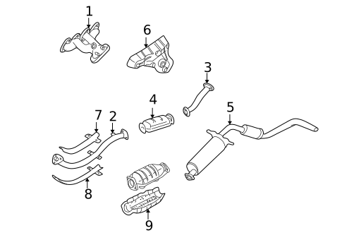 Exhaust Manifold for 2003 Nissan Frontier #0