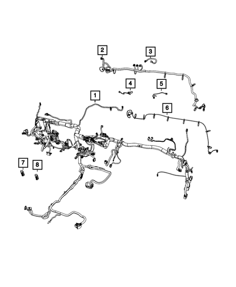 Wiring, Instrument Panel for 2021 Ram 1500 #1