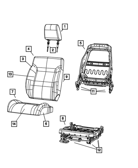 Front Seats - First Row for 2008 Dodge Nitro #2