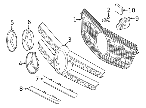 Parking Aid for 2018 Mercedes-Benz GLS450 #4