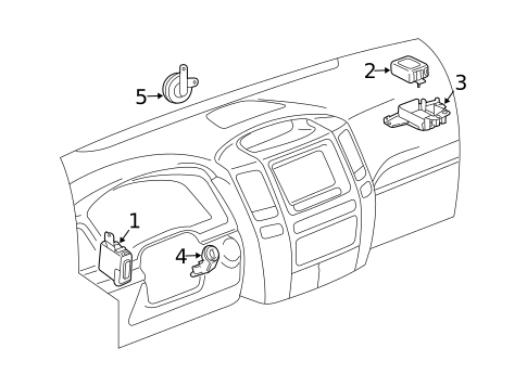 Anti-Theft Components for 2006 Lexus GX470 #0