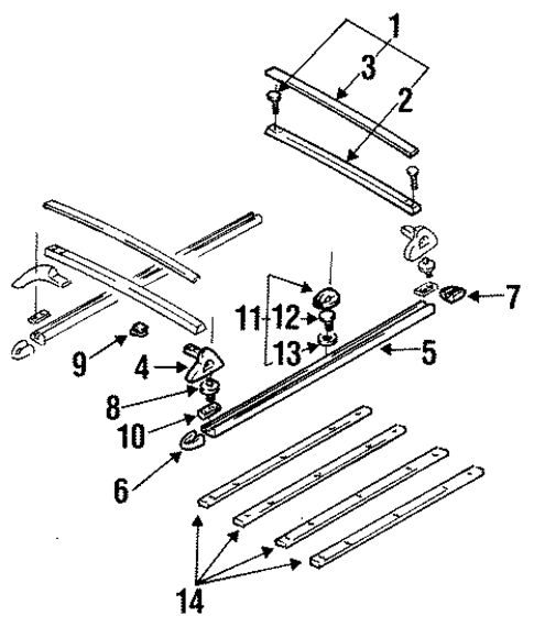 Luggage Carrier for 1994 Mercury Villager #0