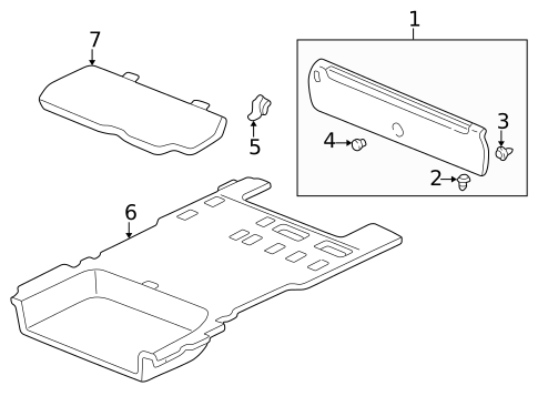 Interior Trim - Rear Body for 1999 Honda Odyssey #0