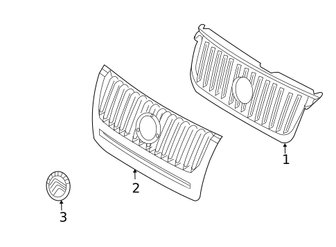Grille Panel for 2010 Mercury Mariner #1