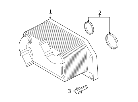 Oil Cooler for 2017 Volvo S60 Cross Country #5