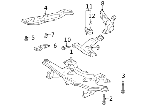 Suspension Components for 2009 Pontiac Vibe #1