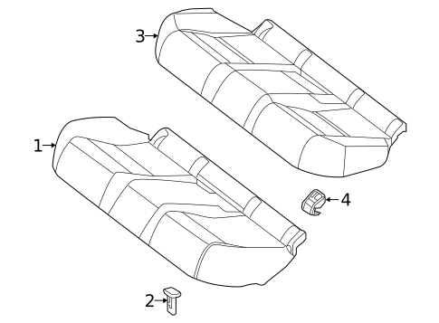 Rear Seat Components for 2021 Mercedes-Benz C63 AMG S #5