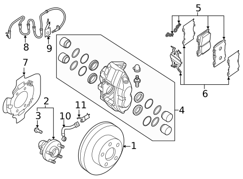 Brake Components for 2010 Nissan 370Z #2