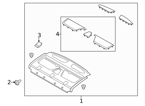 Interior Trim - Rear Body for 2019 Lincoln MKZ #2