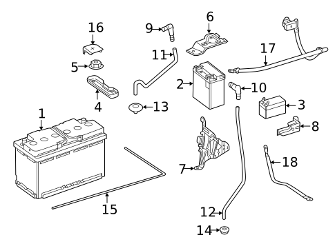 Battery for 2016 Mercedes-Benz GLE 450 AMG® #0