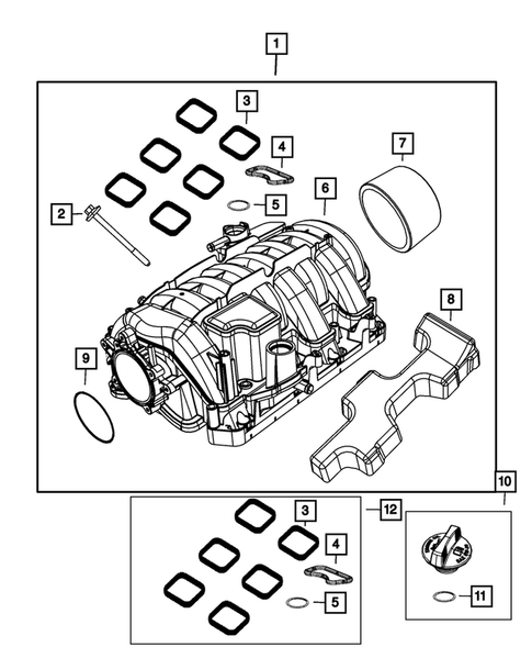 Manifolds and Vacuum Fittings for 2021 Dodge Challenger #0