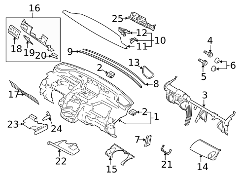 Instrument Panel for 2011 Mazda CX-7 #0
