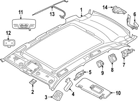 Interior Trim - Roof for 2023 BMW iX #0