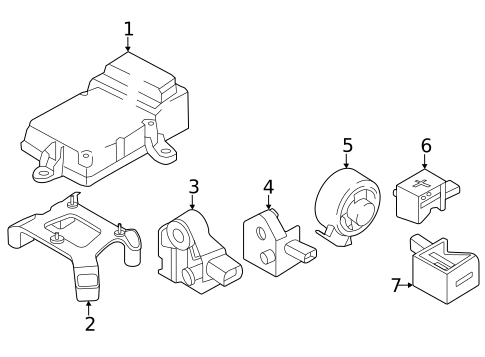 Air Bag Components for 2025 BMW 330i #23