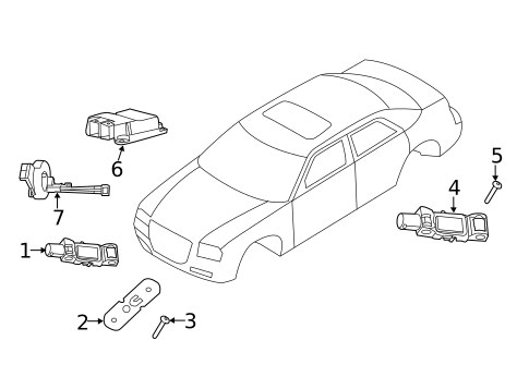Air Bag Components for 2015 Chrysler 300 #1