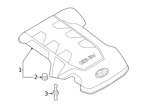 Engine Appearance Cover for 2019 Genesis G70 #1