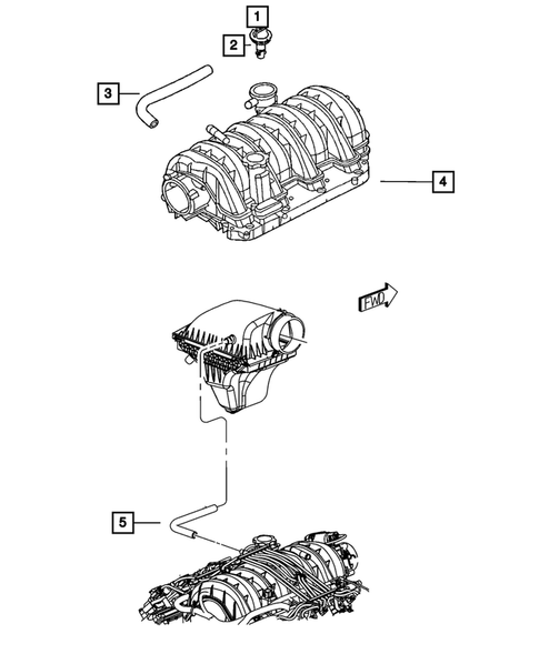Crankcase Ventilation for 2011 Dodge Challenger #0