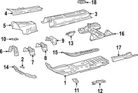 Floor & Rails for 2024 Lexus NX350h #0