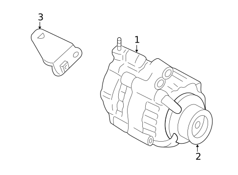 Alternator for 2012 Acura ZDX #1
