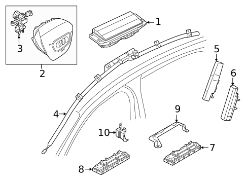 Air Bag Components for 2022 Audi A6 allroad #0