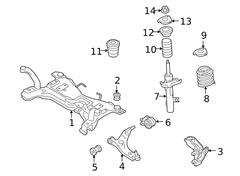 Suspension Components for 2008 Volvo V50 #2