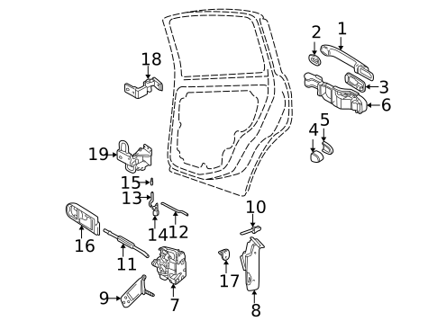 Lock & Hardware for 2001 Volkswagen Passat #0