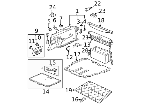 Interior Trim - Rear Body for 2007 Honda Element #0