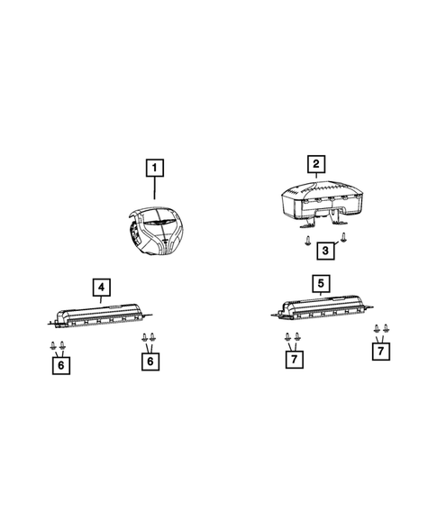 Air Bags for 2023 Chrysler Pacifica #2