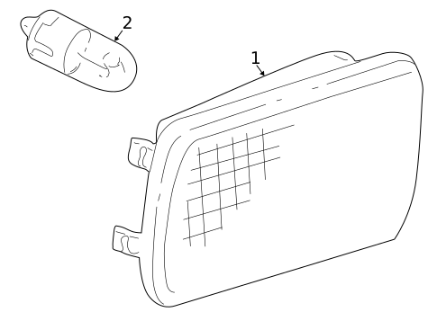 Bulbs - Chassis for 2000 Mercedes-Benz E320 #1