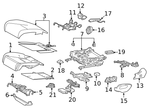 Power Seats for 2020 Lexus LS500 #2