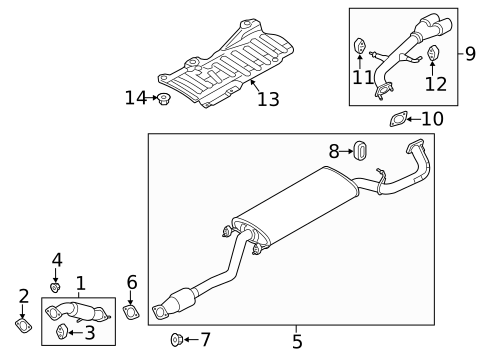 Exhaust Components for 2015 Hyundai Santa Fe Sport #0