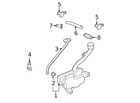 Wiper & Washer Components for 2004 Acura TL #1
