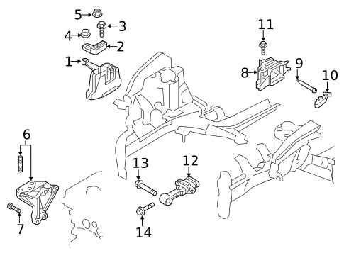 Engine & Trans Mounting for 2022 Kia Forte #0