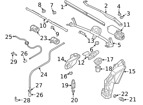 Wiper & Washer Components for 2007 Audi A4 Quattro #2