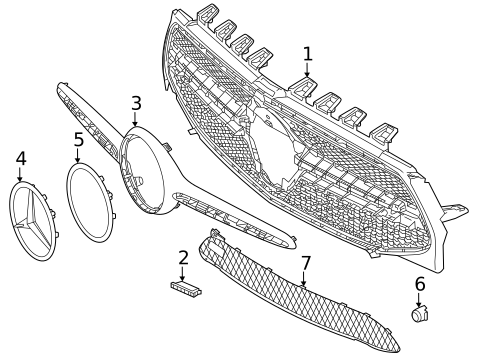 Grille & Components for 2020 Mercedes-Benz CLA35 AMG #0