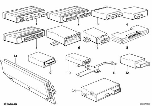 Control Units, Modules, Sensors for 1992 BMW 740i #1
