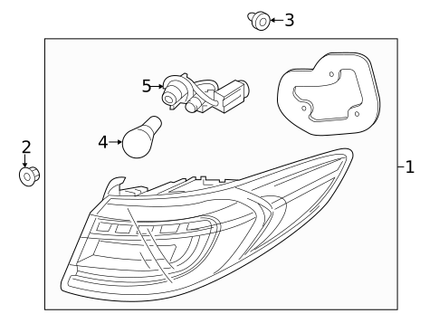 Tail Lamps for 2017 Hyundai Sonata #1