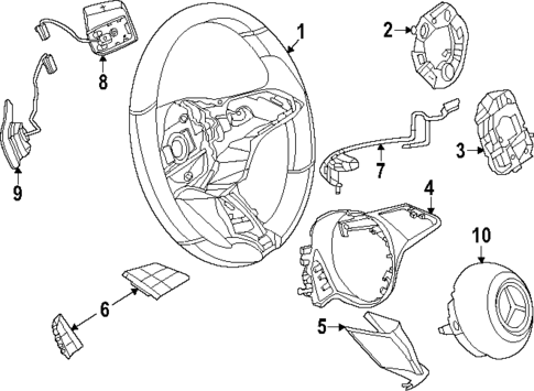 Steering Wheel & Trim for 2025 Mercedes-Benz CLE300 #1
